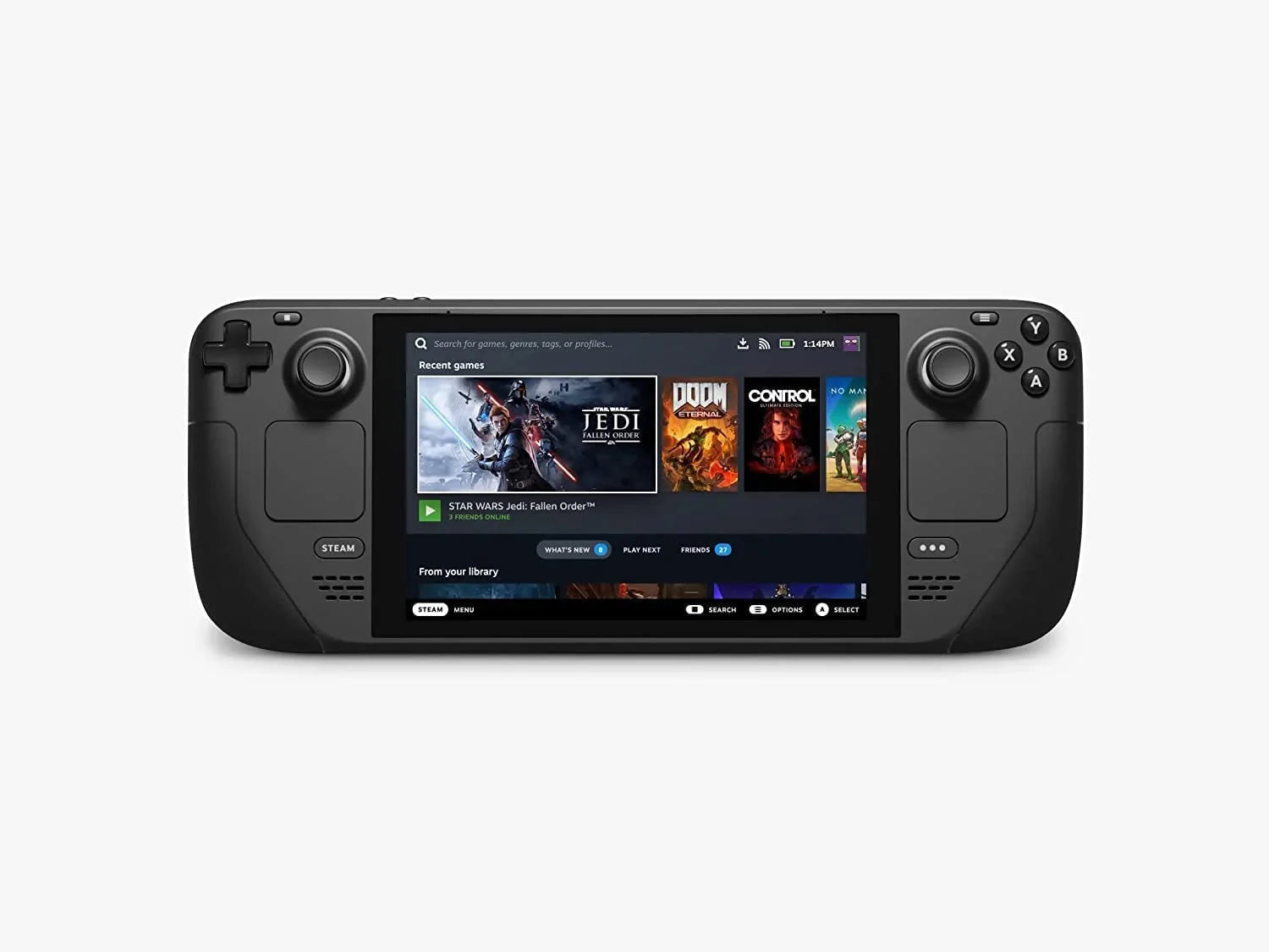 Handheld Gaming Console 1TB with Carrying Case & Screen Protector Bundle S571