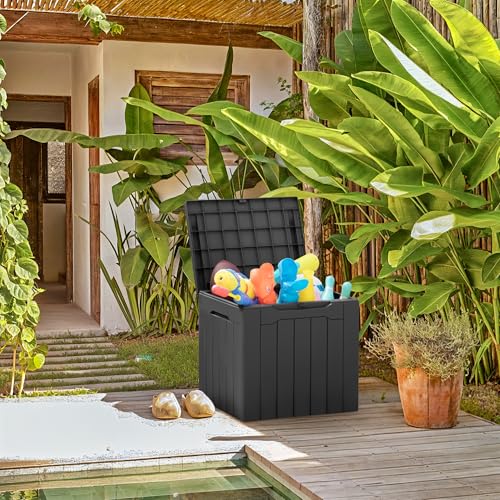 31 Gallon Outdoor Deck Box for Patio Furniture and Garden Tools W716487