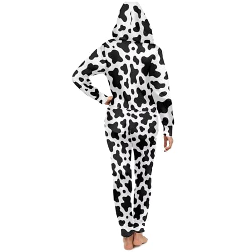 Adult Onesie Hooded One-Piece Pajama Zipper Jumpsuit for Men and Women I930