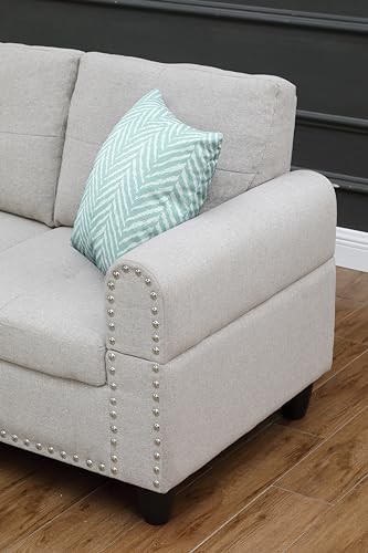 4-in-1 Convertible L Shaped Couch with Pull Out Bed and Storage Z983