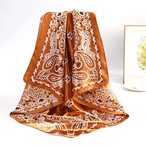 35" Satin Square Head Scarves for Women G264