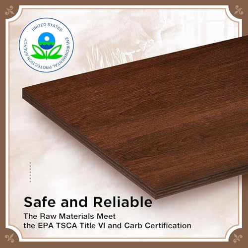 Lift Top Coffee Table with Drawers and Hidden Compartment, Wooden Retro Design for Living Room N4328