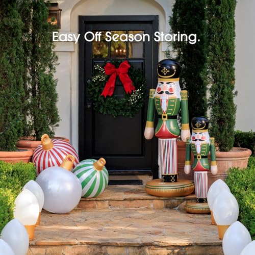 Giant Inflatable Pink Nutcracker Christmas Decor, Indoor/Outdoor F1618