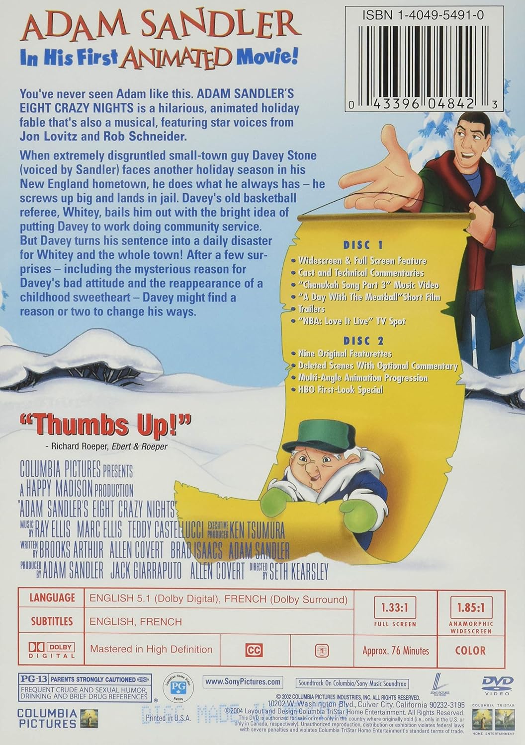 Eight Crazy Nights Two-Disc Special Edition O35707
