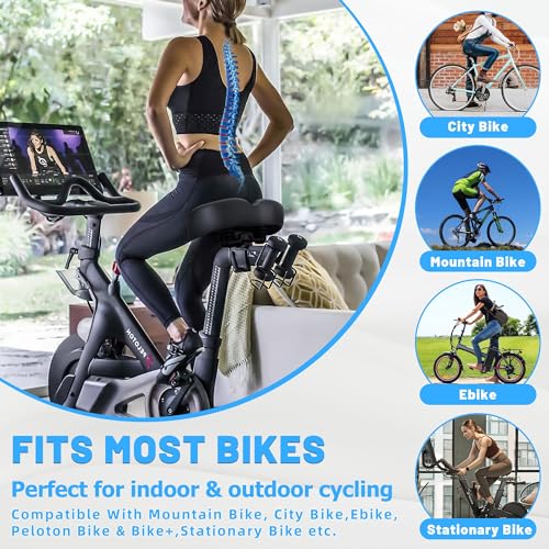 Oversized Comfort Bike Seat with Extra Wide Padded Cushion Z56075