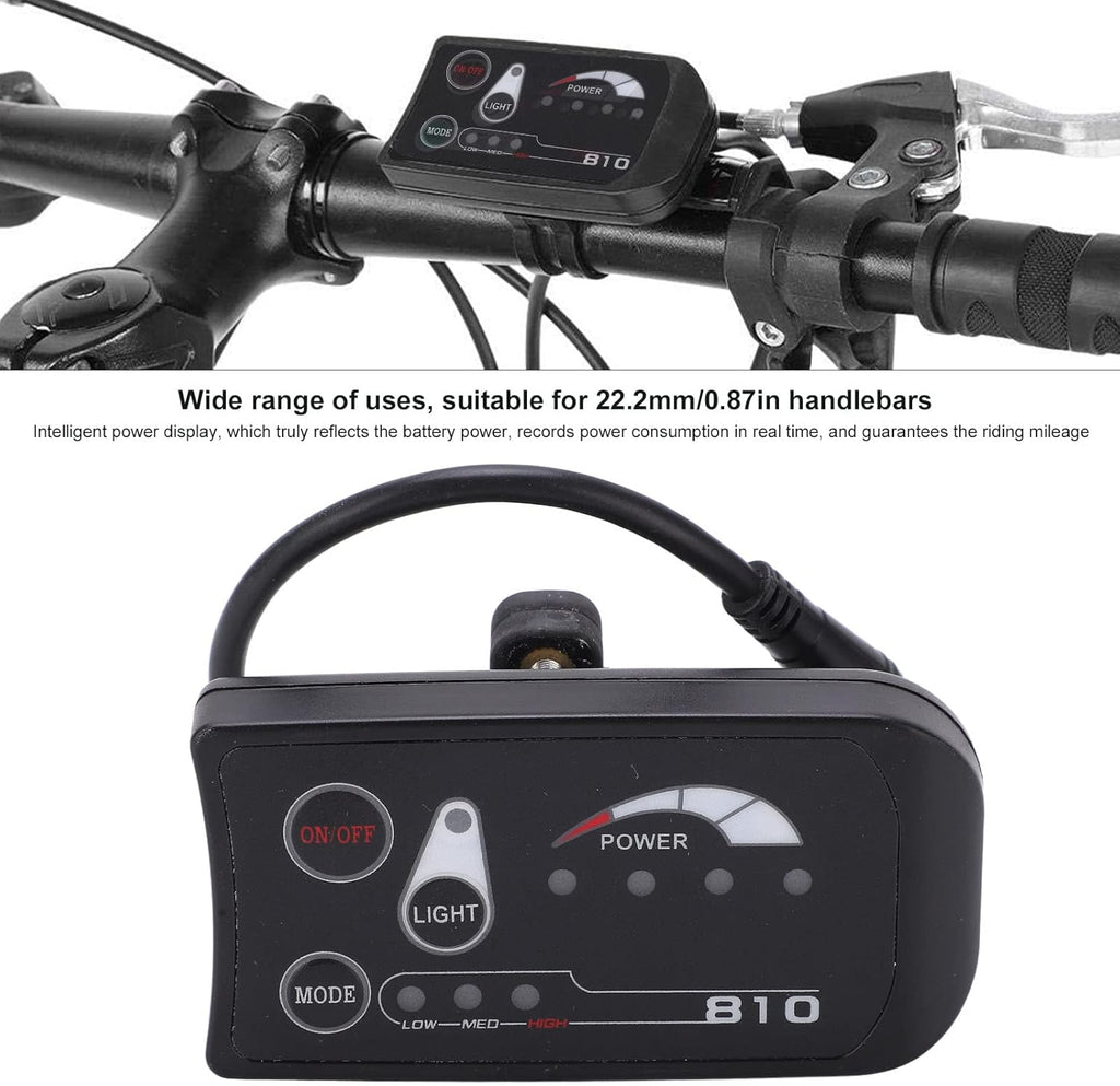 Bike Computer LED Display Control Panel for Electric Bike W845