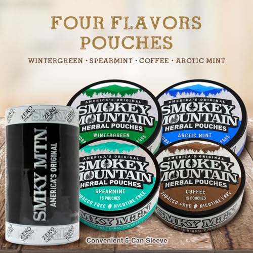 Nicotine-Free Energy Pouches, 5 Cans O126