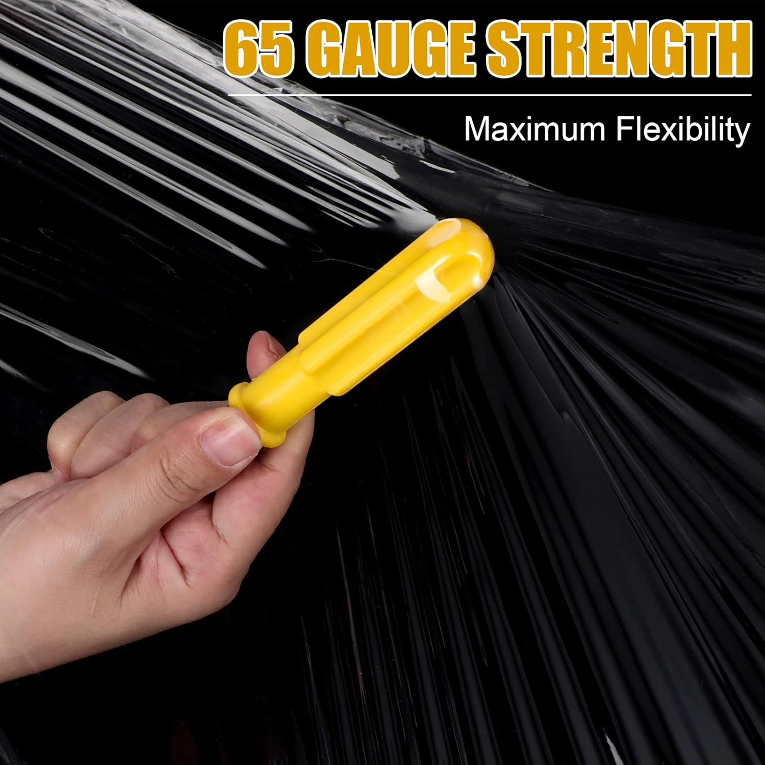 Stretch Film Roll 16.5 Inch x 2000 ft Clear Plastic Wrap for Moving H16498