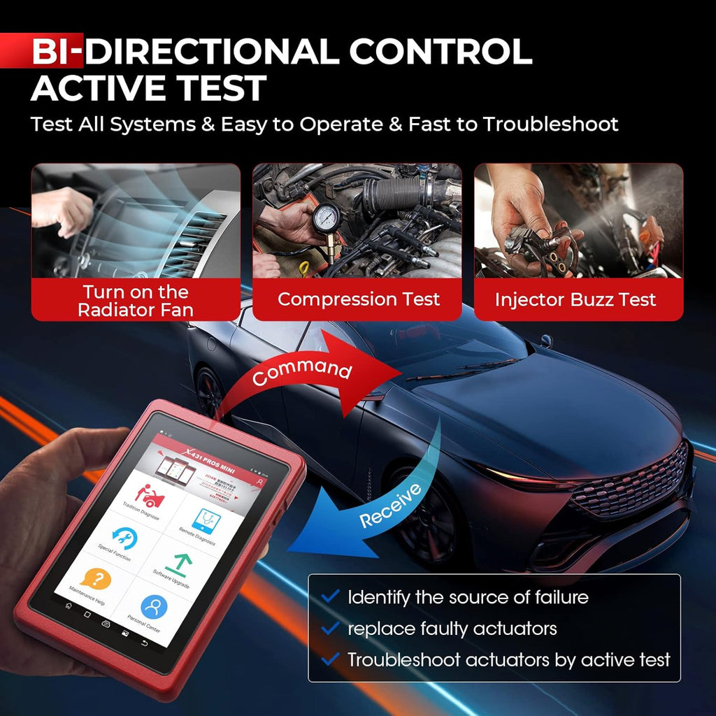 ECU Coding Diagnostic Scanner, Bi-Directional Scan Tool with Bluetooth H6987