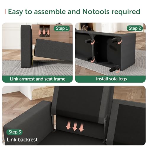 Convertible Sectional Sofa L Shaped Couch with Reversible Chaise U238492