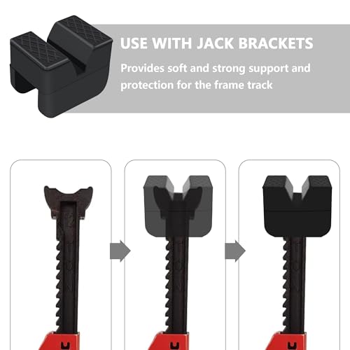 Slotted Rubber Jack Stand Pads for Car, Truck, SUV, RV, Van H3207