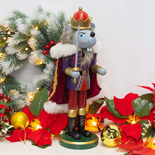 Christmas Nutcrackers Figures 7 Inch Wooden Mouse King Soldier Pirate Decorations O68716
