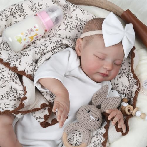 20 Inch Lifelike Newborn Baby Doll with Soft Cloth Body P122961