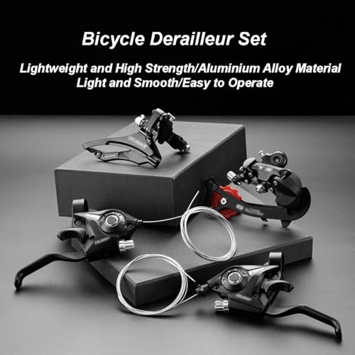 3x7 Speed Mountain Bike Gear Shift Brake Lever Set with Derailleur and Digital Gear Dial Y50093