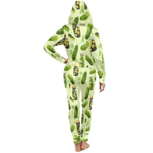 Adult Onesie Hooded One-Piece Pajama Zipper Jumpsuit for Men and Women I930