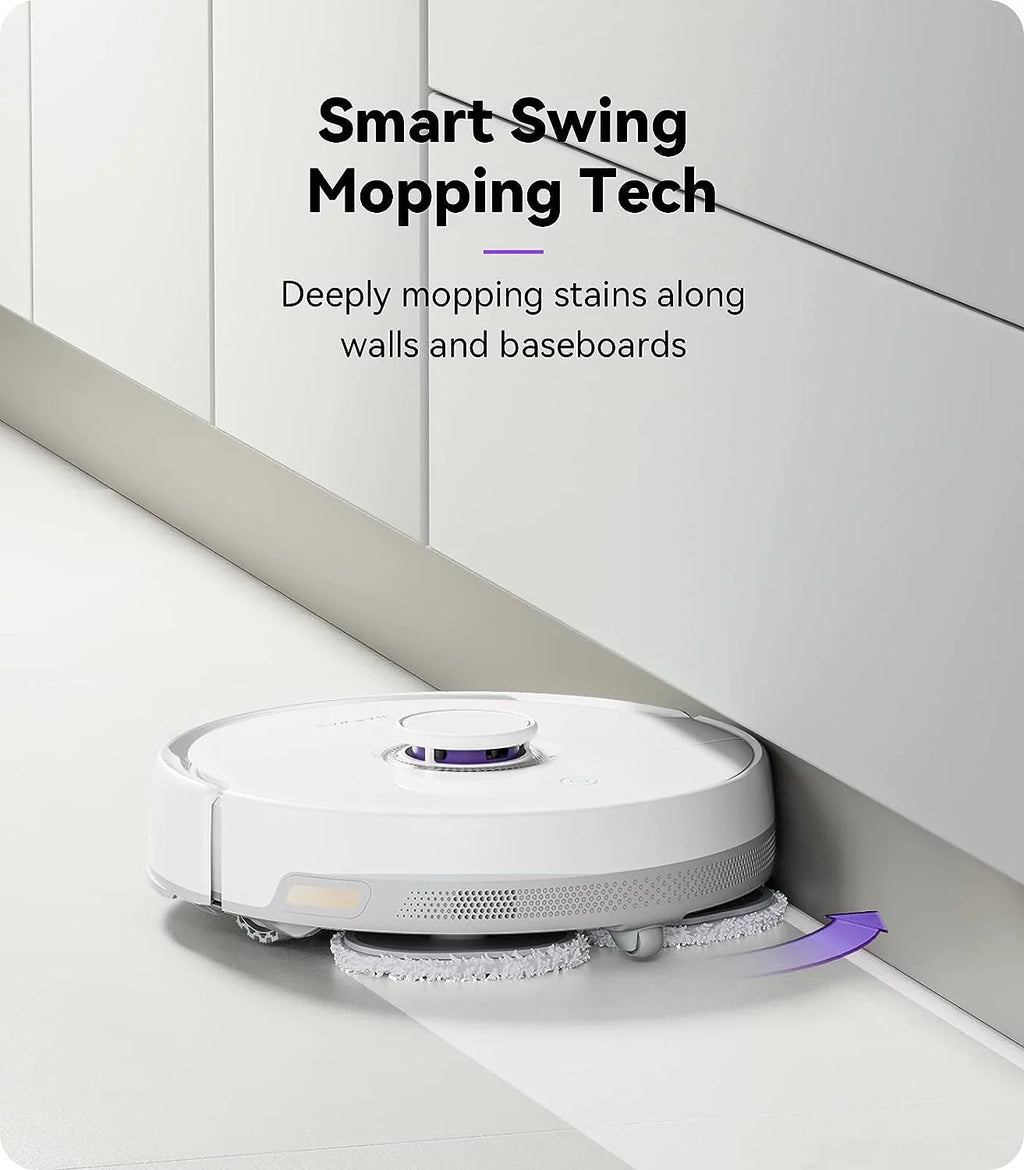 Robot Vacuum Cleaner with Auto Empty Station, Mop Washing & Drying, White A309632