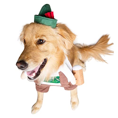 X-Large German Oktoberfest Dog Costume for Halloween Parties Z31358