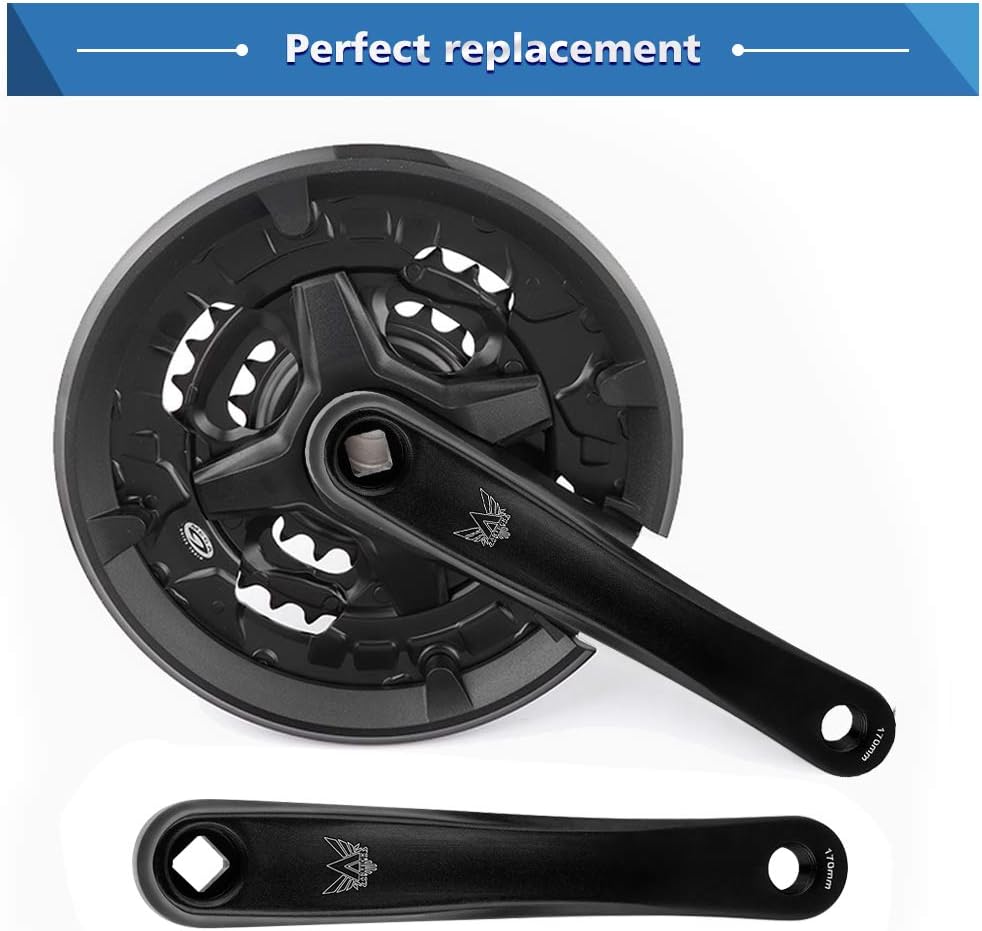 Bike Crank Arm, 170mm, Left Side Replacement for Bicycles J388