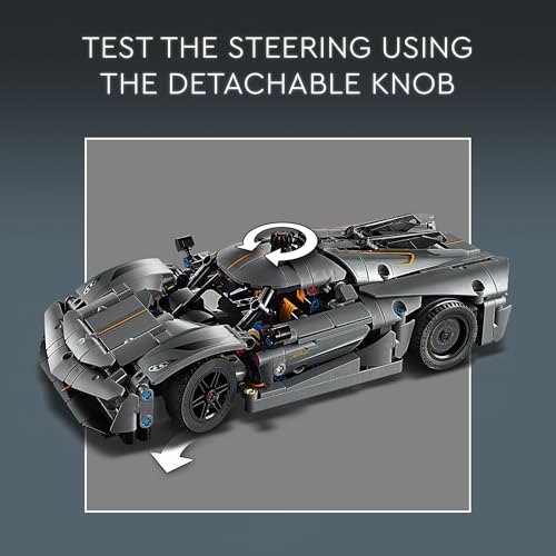 Sports Car Building Toy Set for Kids, Buildable Model Kit R61272