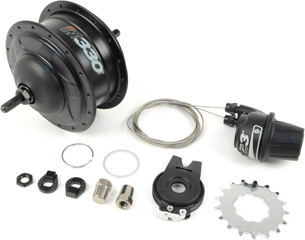 NuVinci N330 CVP Internal Gear Bicycle Rear Hub Black 32h Rim Brake // New C3