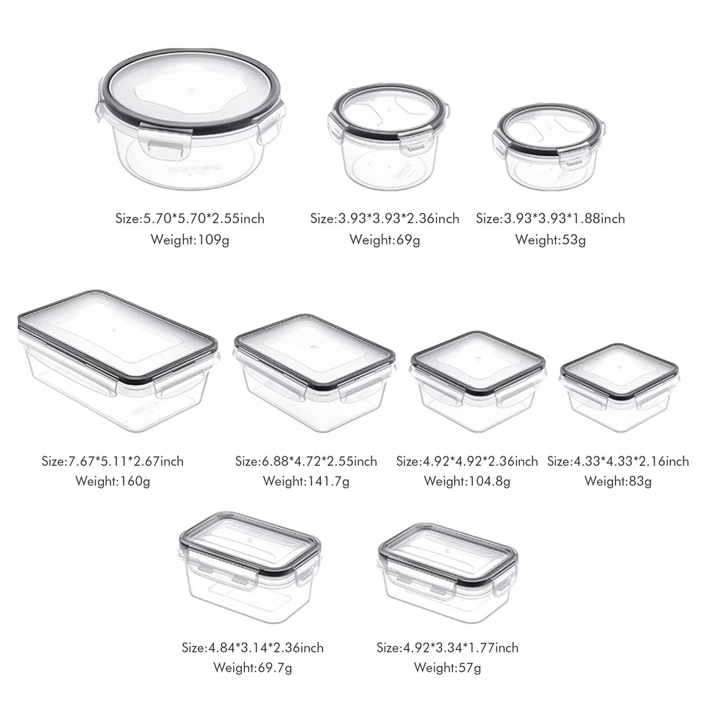 Food Storage Containers with Lids, 52 Piece Leak Proof Clear Plastic, BPA-Free, Stackable A1141