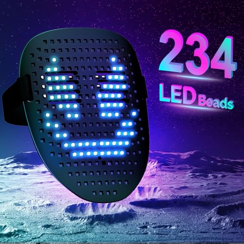 LED Mask with Gesture Sensing for Halloween Party D76447