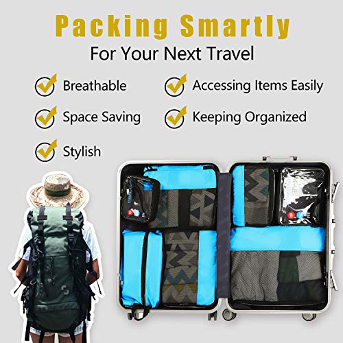 Packing Cubes Luggage Organizer for Travel Suitcase Bags X9820