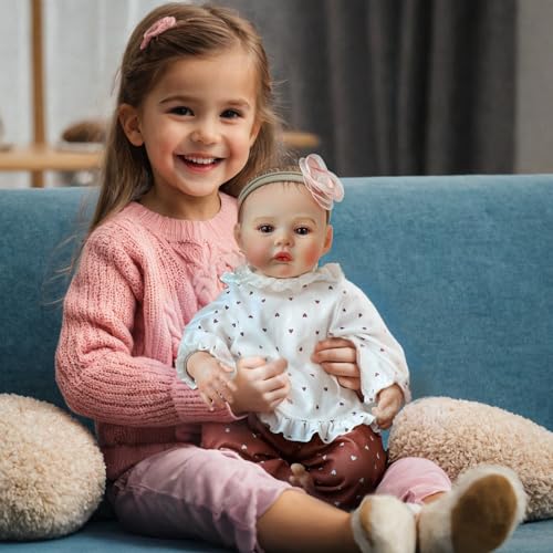 18 Inch Realistic Reborn Baby Doll Girl with Soft Weighted Body H76938