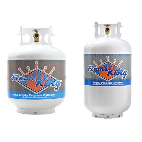 20 lb Steel Propane Tank Cylinder with Type 1 Valve for Grills and BBQs J64752
