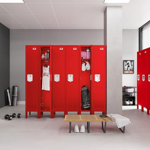 5-Door Steel Storage Locker with Hooks and Card Slots M92401