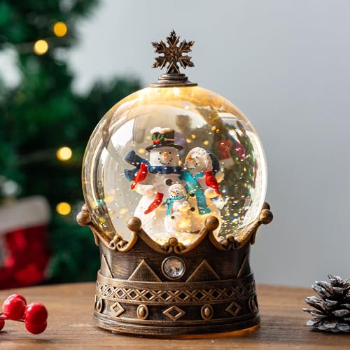 Nutcracker Snow Globe Lantern with Music and Timer Z50315
