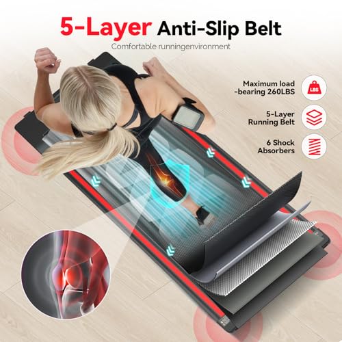 Walking Vibration Pad with APP, 3 in 1 Under Desk Treadmill, Low Noise with Remote Control K2989