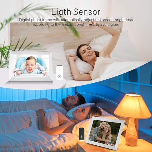 WiFi Digital Photo Frame 10.1 Inch IPS HD Touch Screen with 32GB Storage O9566