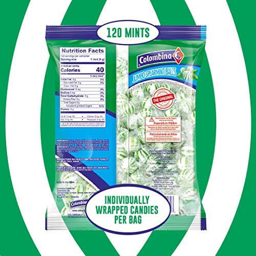 Peppermint Hard Candy Balls, Individually Wrapped, 120 Count P583921