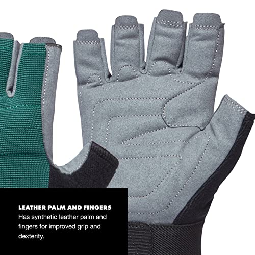 Women's Half-Finger Rock Climbing Gloves for Belaying Q462