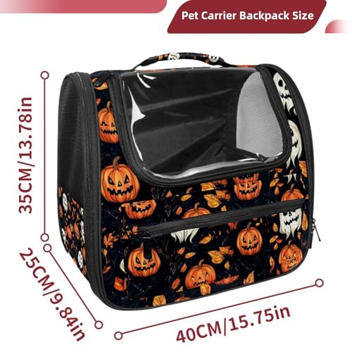 Halloween Pet Carrier Airline Approved for Small Medium Dogs Cats S688252