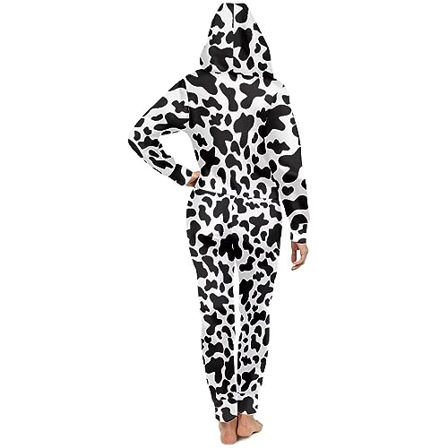 Adult Onesie Hooded One-Piece Pajama Zipper Jumpsuit for Men and Women I930