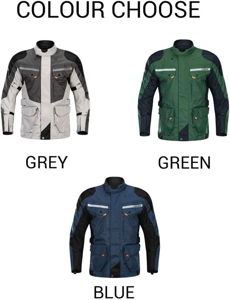 Motorcycle Jacket and Pants Set, Waterproof Winter Riding Gear V63405
