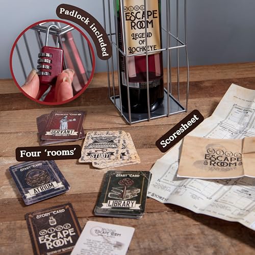 Escape Room Game Wine Bottle Puzzle Box for Adults S480582