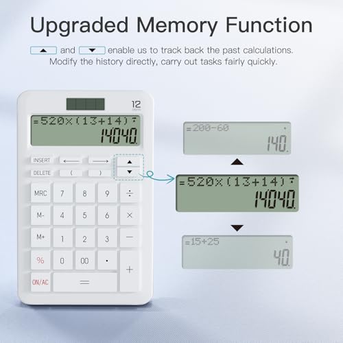 Scientific Calculator with Notepad, 2-Line Display, Solar and Battery Powered Q967