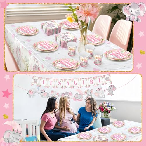 405 Pcs Baby Shower Tableware Set Blue Bear Plates Napkins Cups for 50 Guests U833