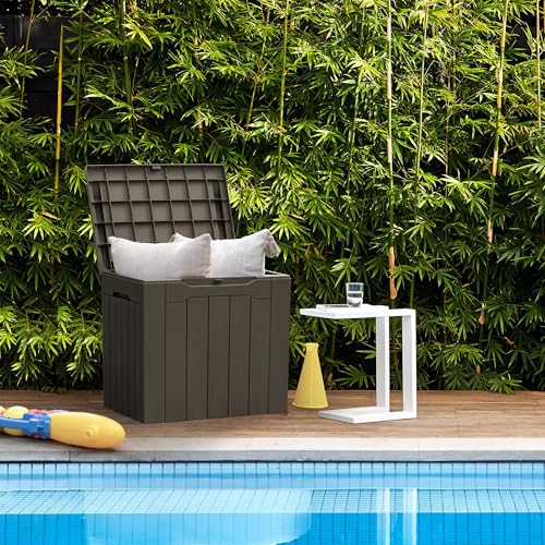 31 Gallon Outdoor Deck Box for Patio Furniture and Garden Tools W716487