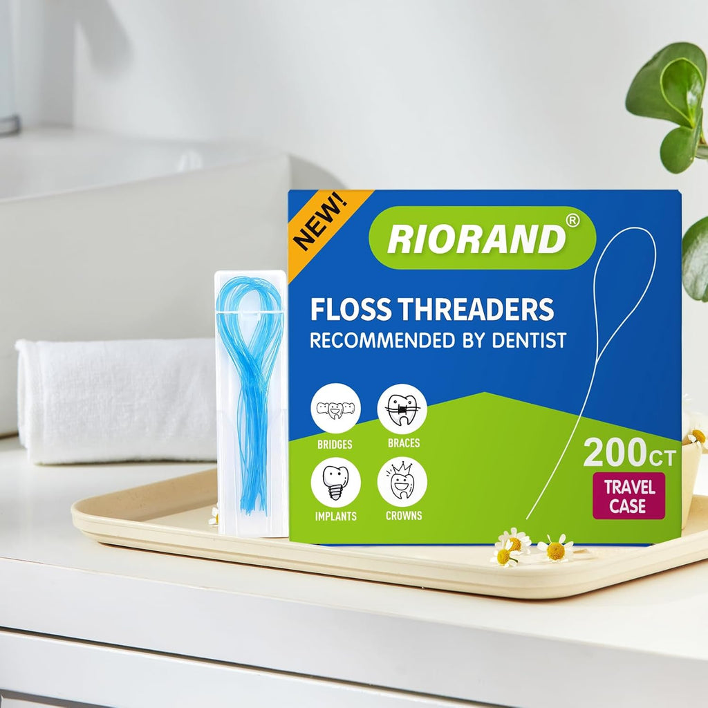 Floss Threaders for Braces, Bridges, and Implants, 200 Count X408