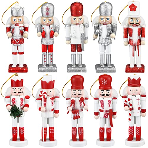 Christmas Nutcracker Ornaments Wooden Hanging Decorations 5 Inch H421