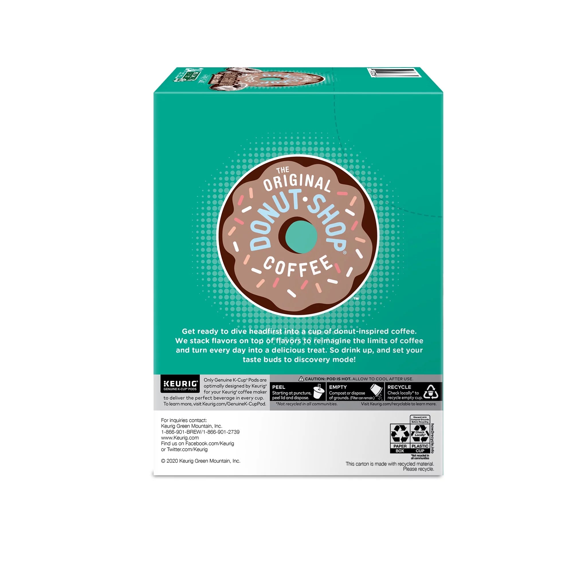 Chocolate Glazed Donut Medium Roast Coffee Pods, 24 Count R1431
