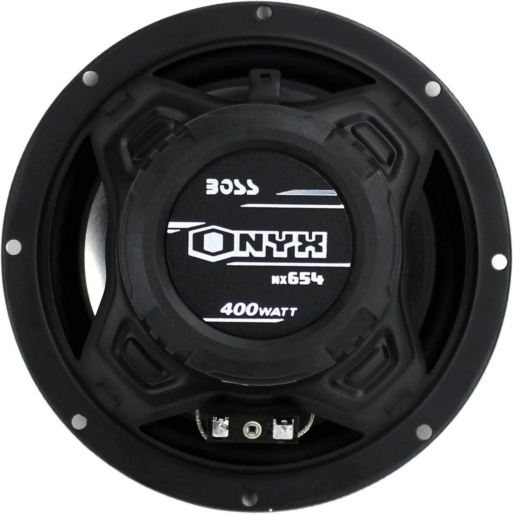 6.5" 400W 4-Way Car Audio Coaxial Speakers, Black (6 Speakers) W4133