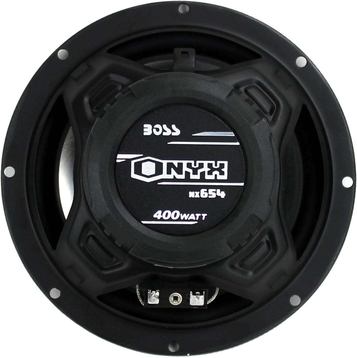 6.5" 400W 4-Way Car Audio Coaxial Speakers, Black (6 Speakers) W4133