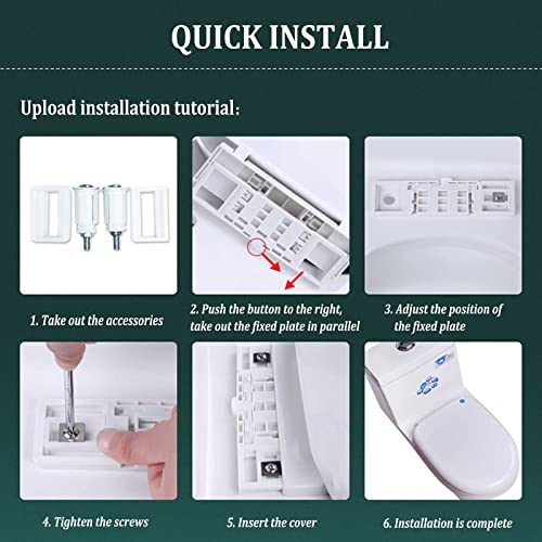 Soft Close Square Toilet Seat with Adjustable Hinges Q924