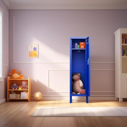 5-Door Steel Storage Locker with Hooks and Card Slots M92401