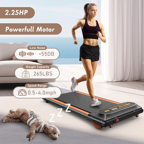 Under Desk Treadmill Walking Pad with LED Display for Home Office Y38532